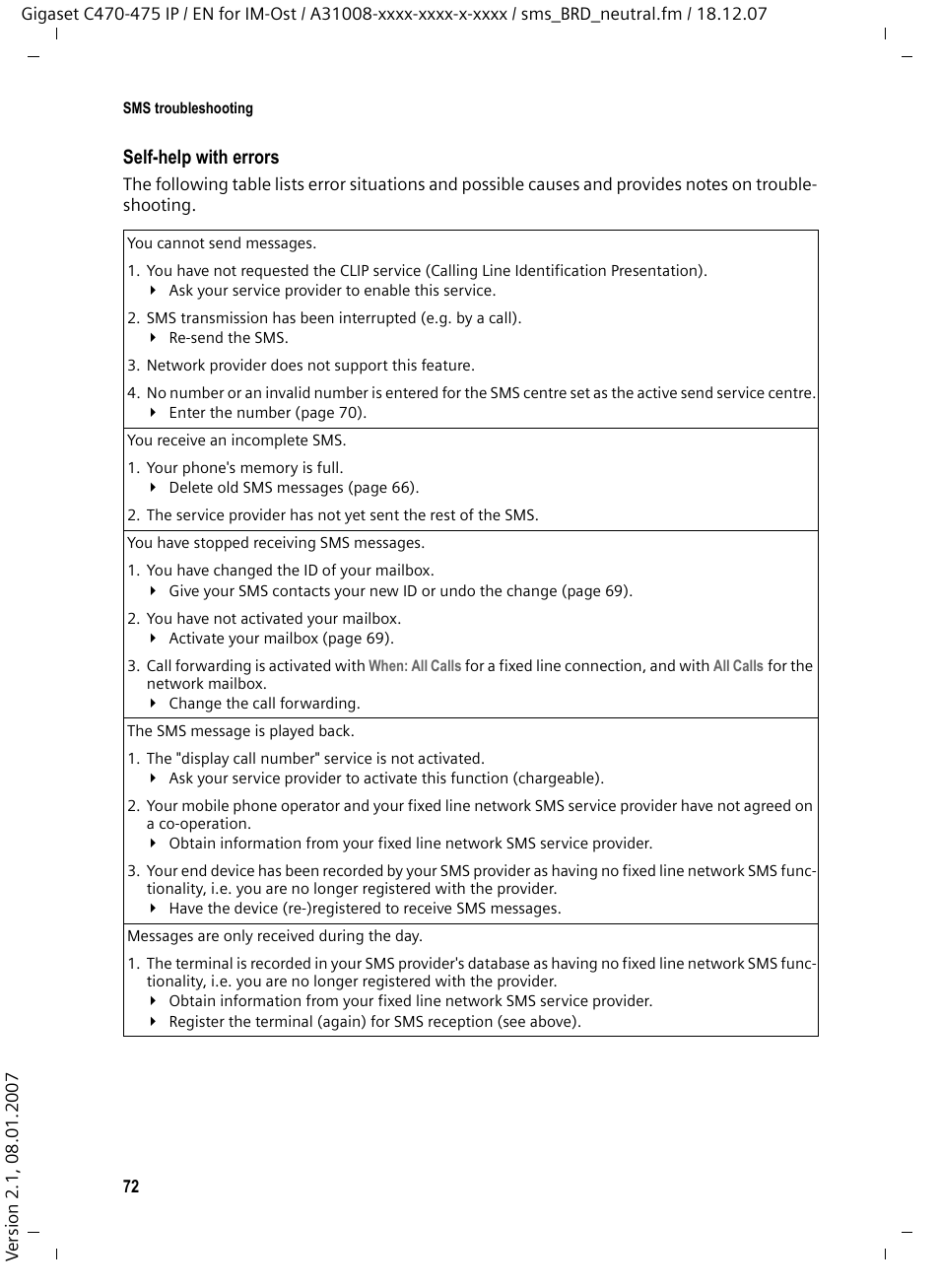 Siemens GIGASET C475 IP User Manual | Page 73 / 217