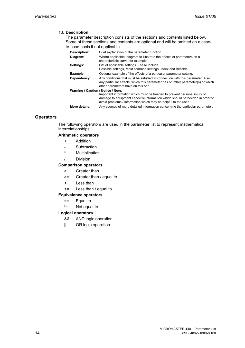 Siemens 440 User Manual | Page 14 / 328