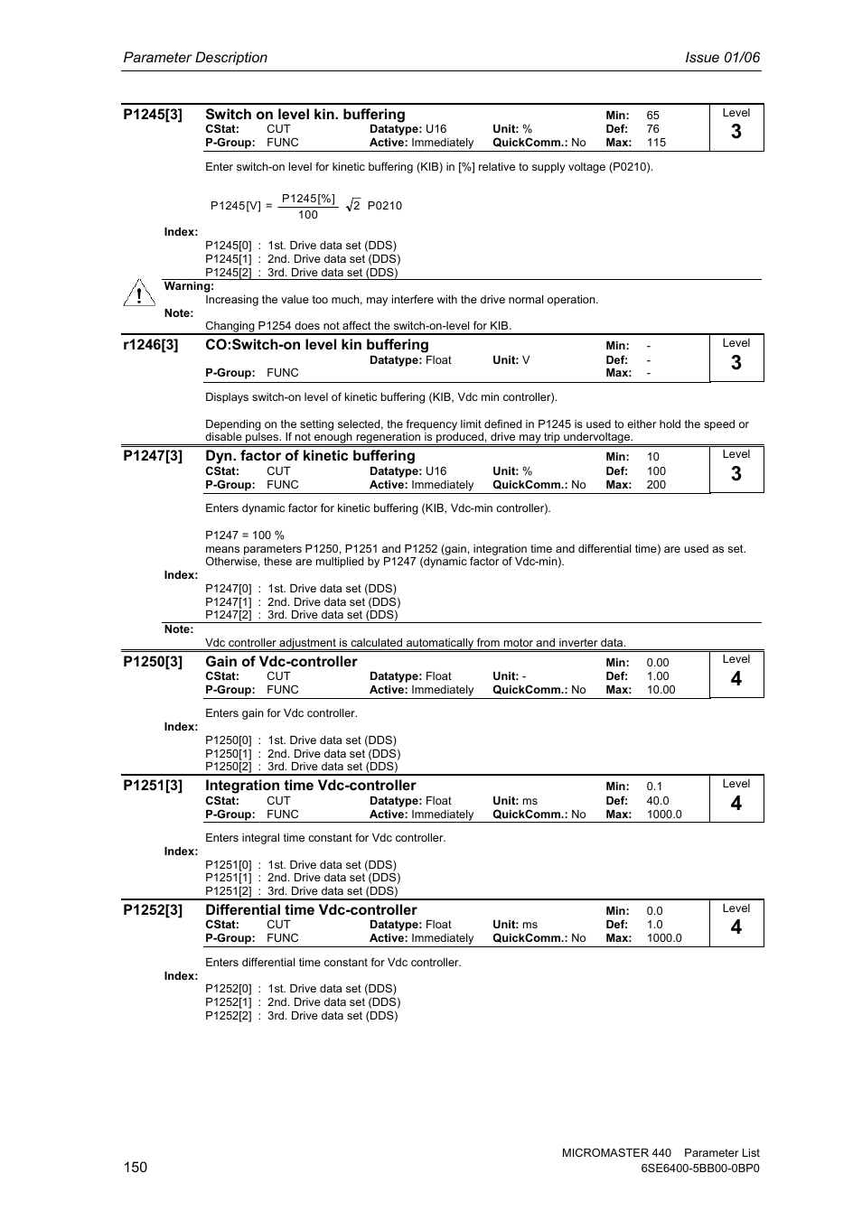 Siemens 440 User Manual | Page 150 / 328