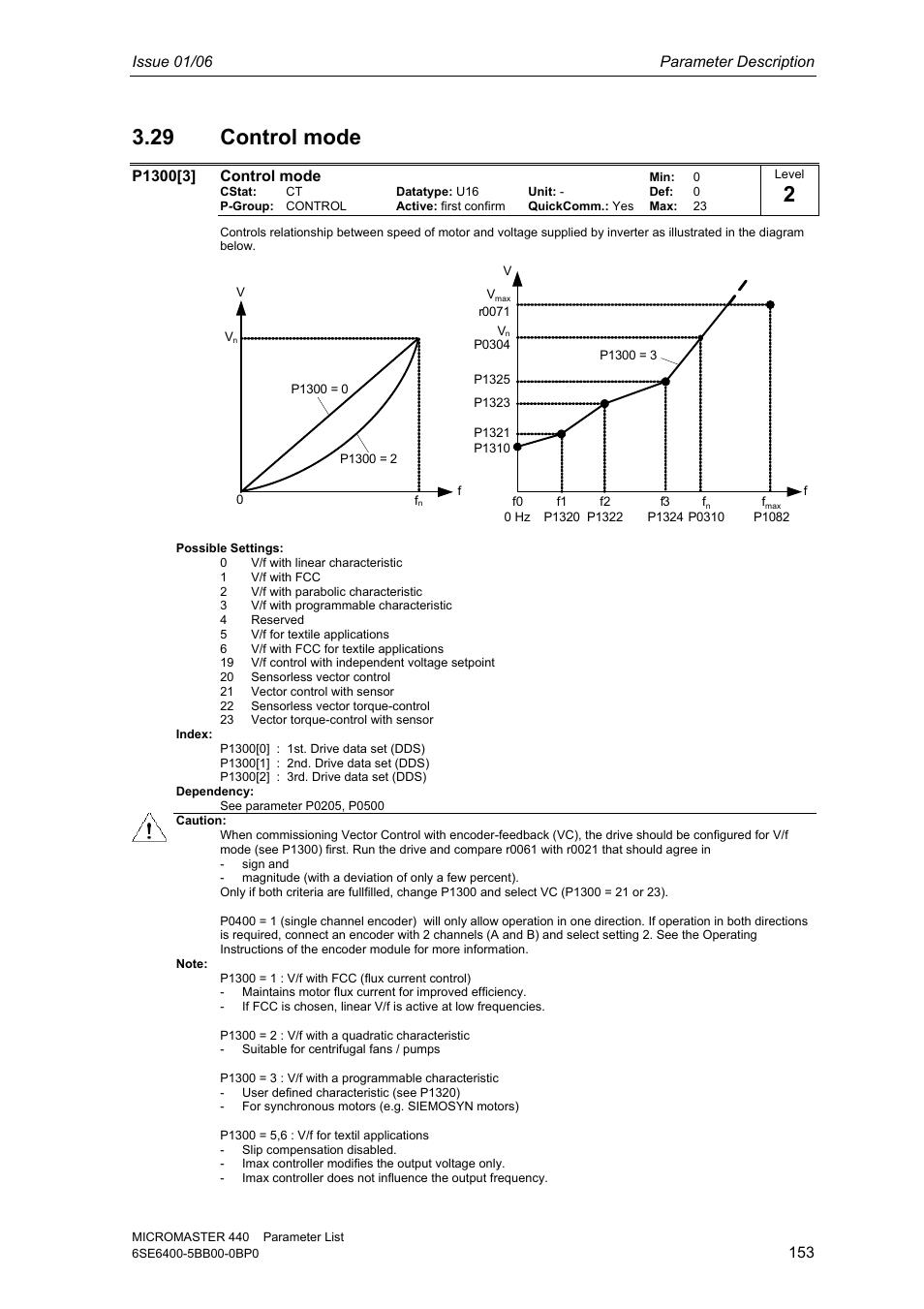 29 control mode | Siemens 440 User Manual | Page 153 / 328