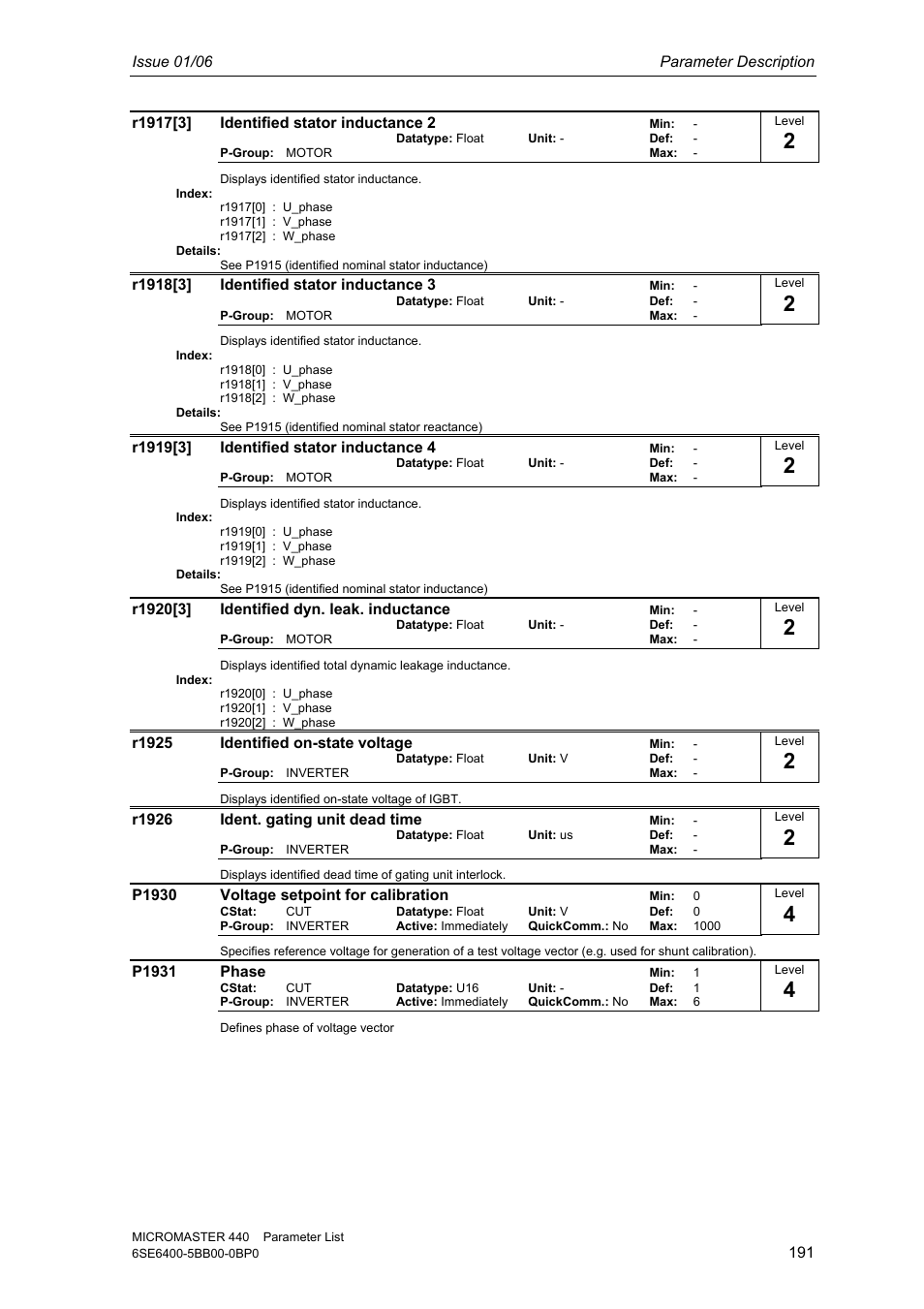 Siemens 440 User Manual | Page 191 / 328