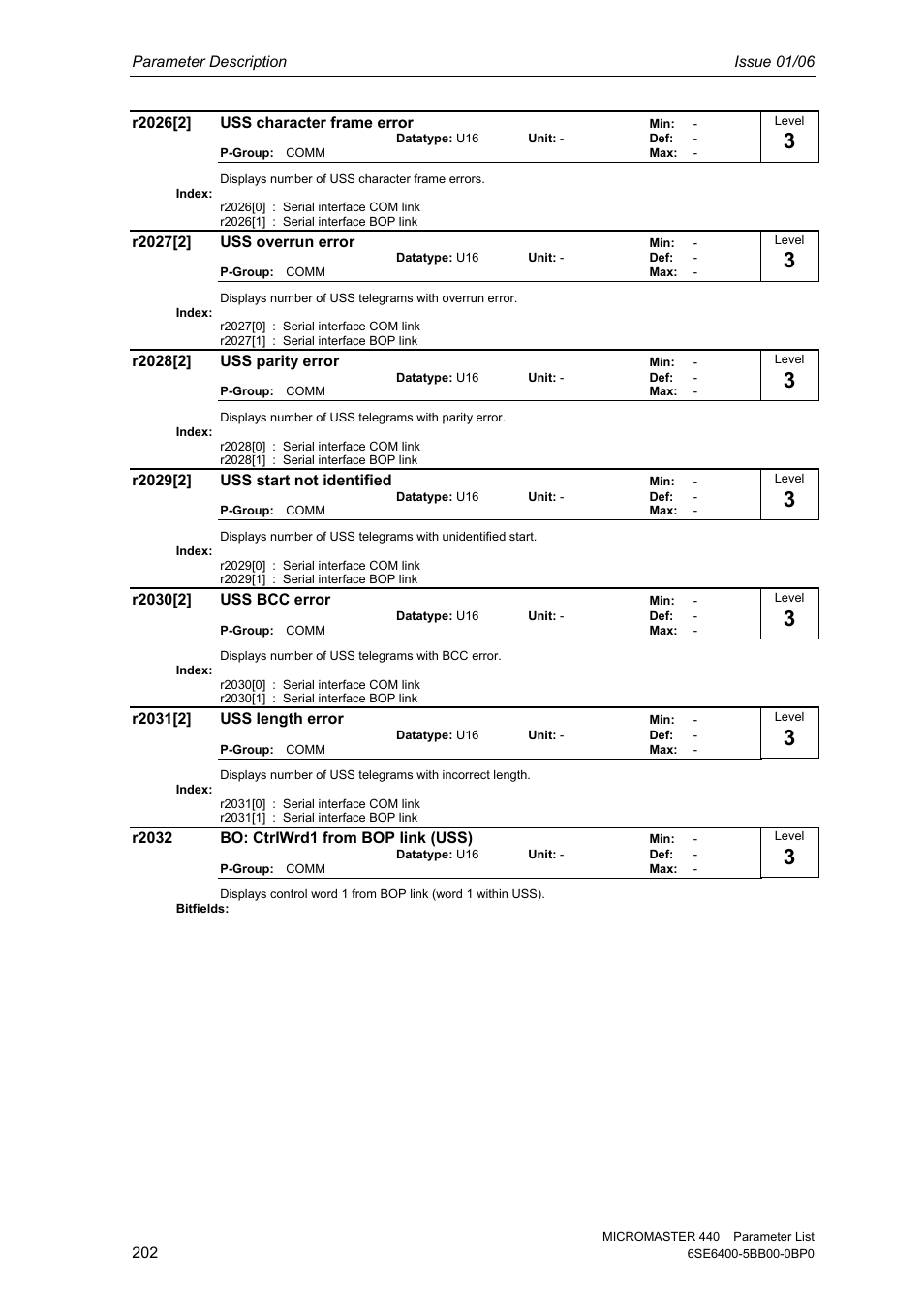 Siemens 440 User Manual | Page 202 / 328