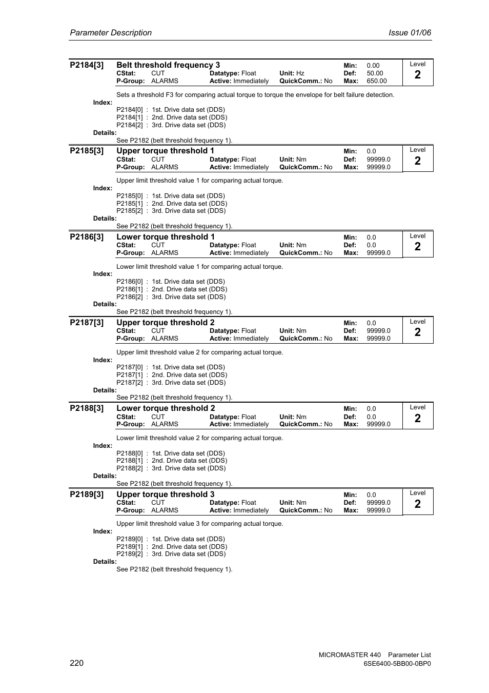 Siemens 440 User Manual | Page 220 / 328