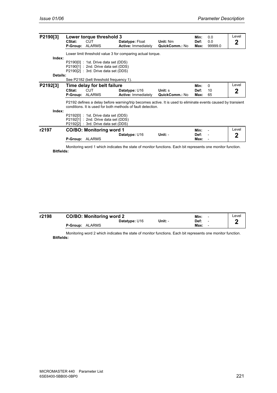 Siemens 440 User Manual | Page 221 / 328