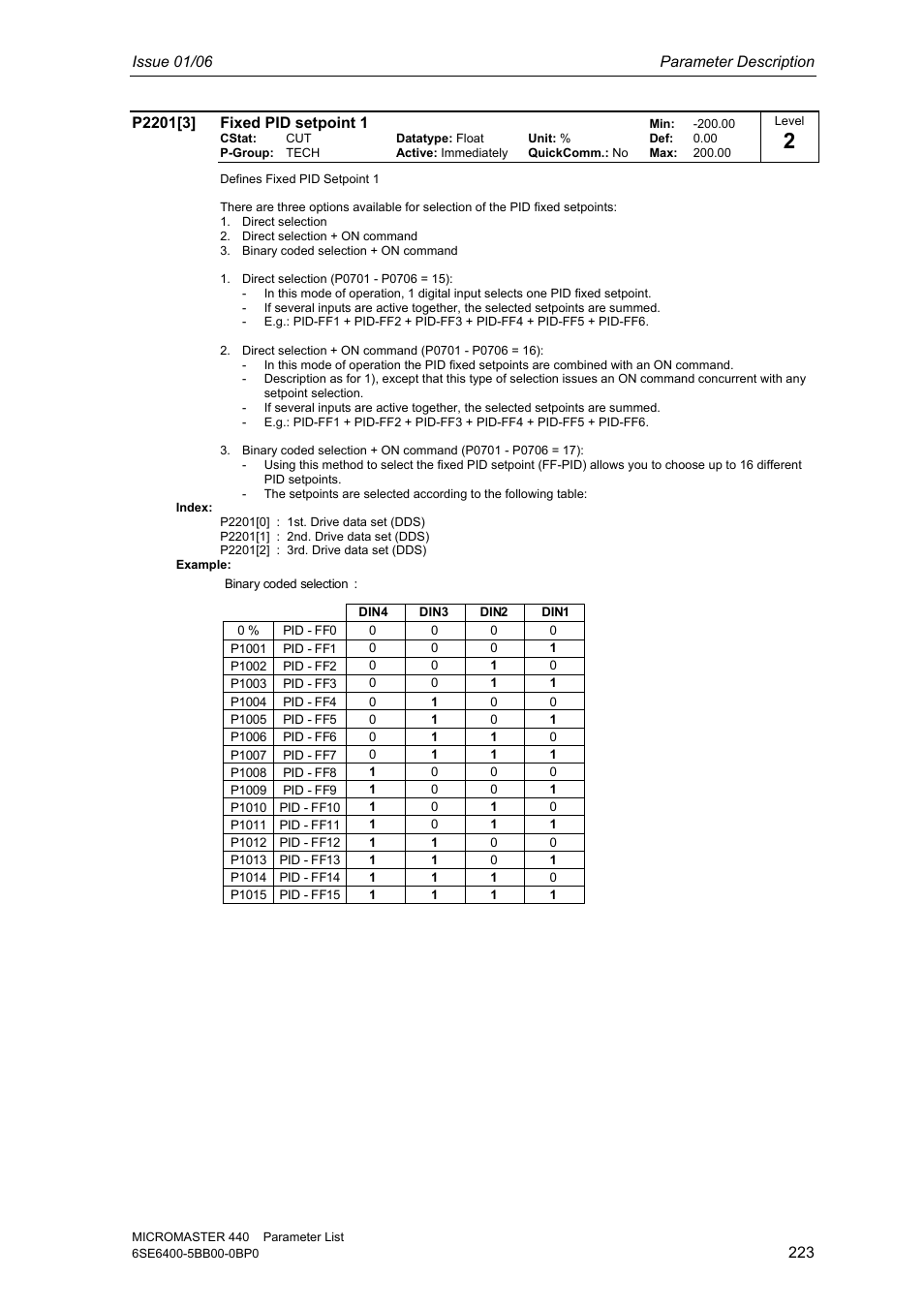 Siemens 440 User Manual | Page 223 / 328