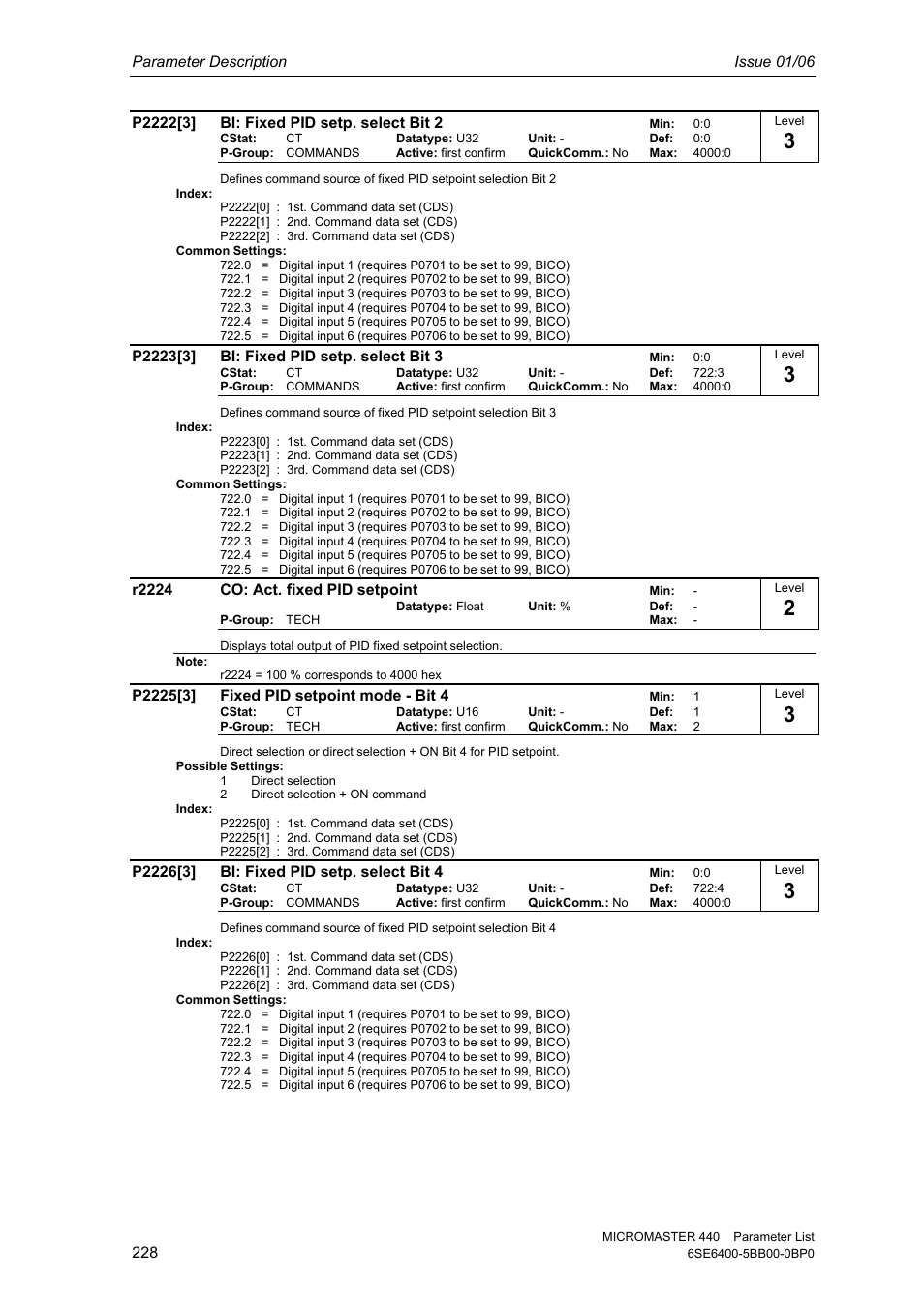 Siemens 440 User Manual | Page 228 / 328