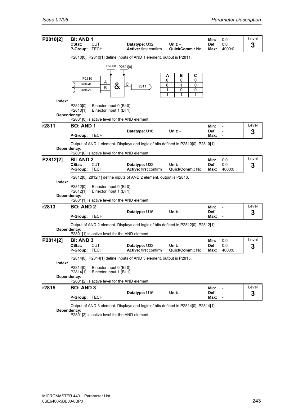 Siemens 440 User Manual | Page 243 / 328