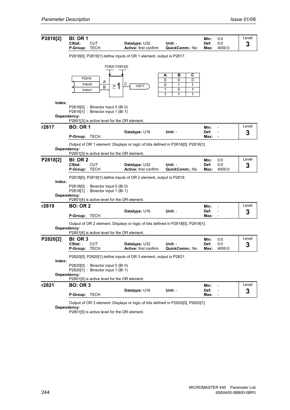 Siemens 440 User Manual | Page 244 / 328