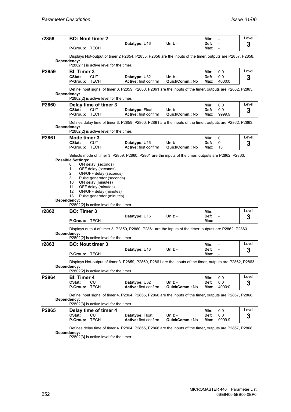 Siemens 440 User Manual | Page 252 / 328