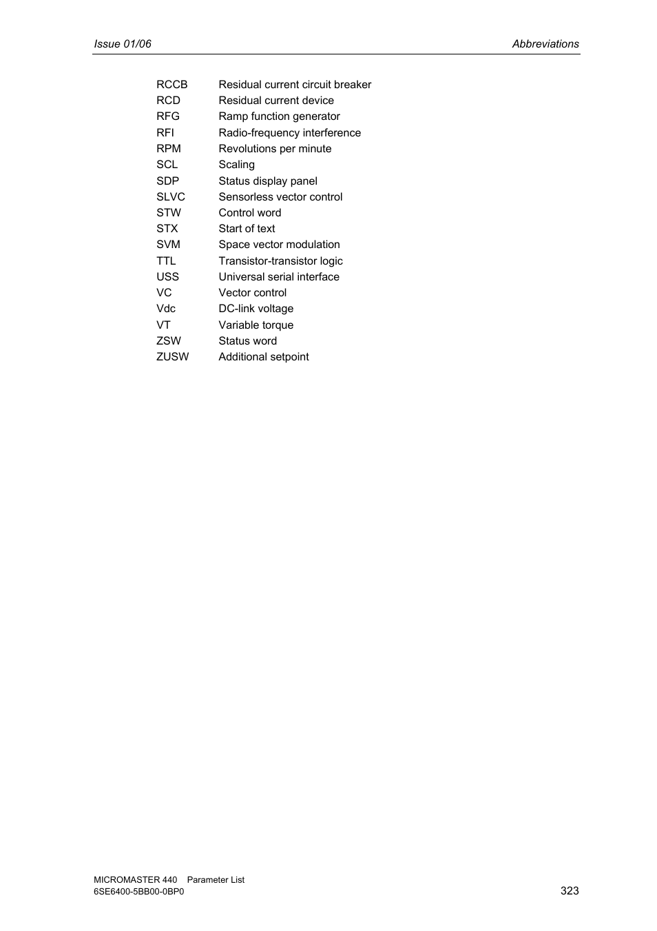 Siemens 440 User Manual | Page 323 / 328