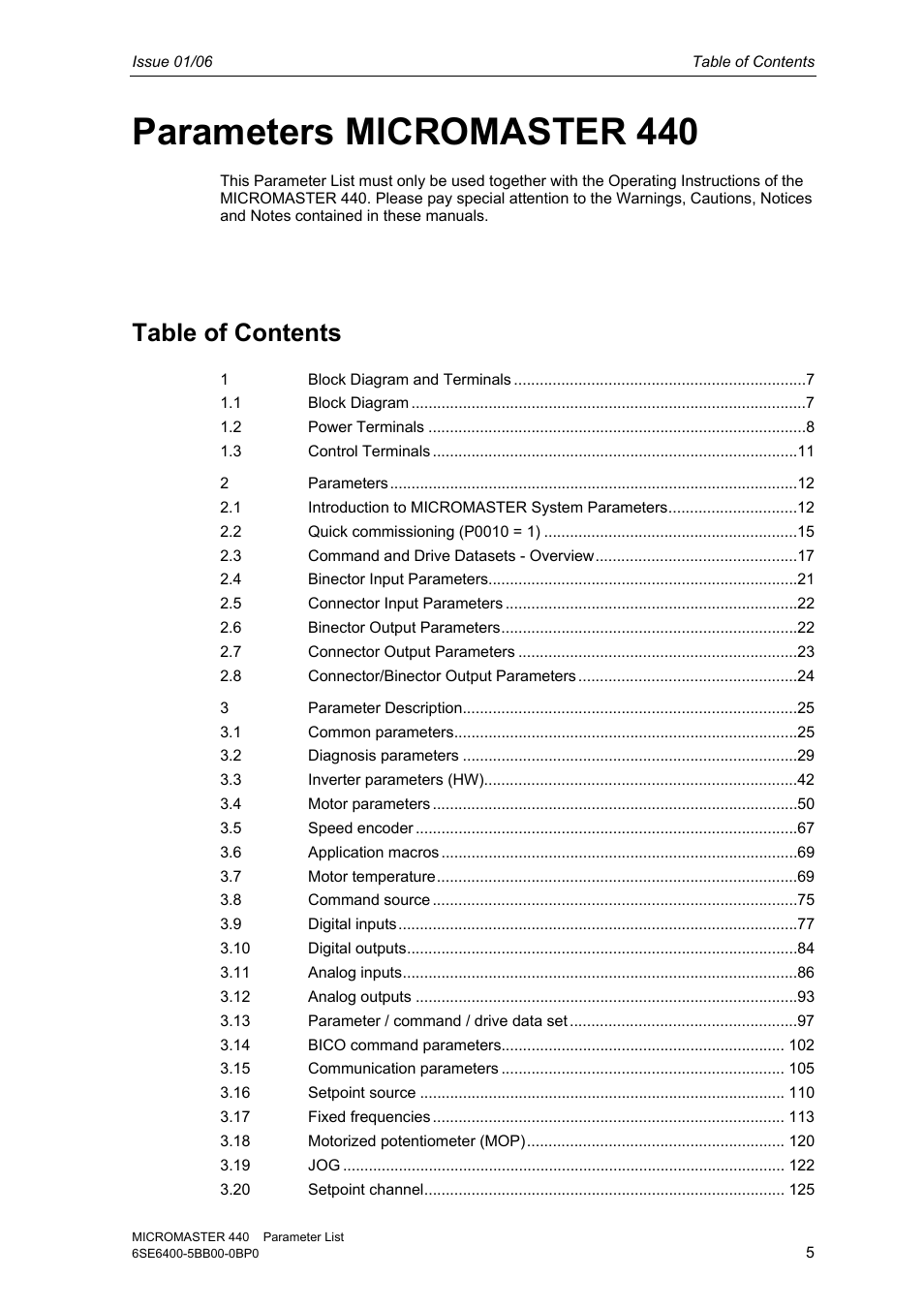 Siemens 440 User Manual | Page 5 / 328