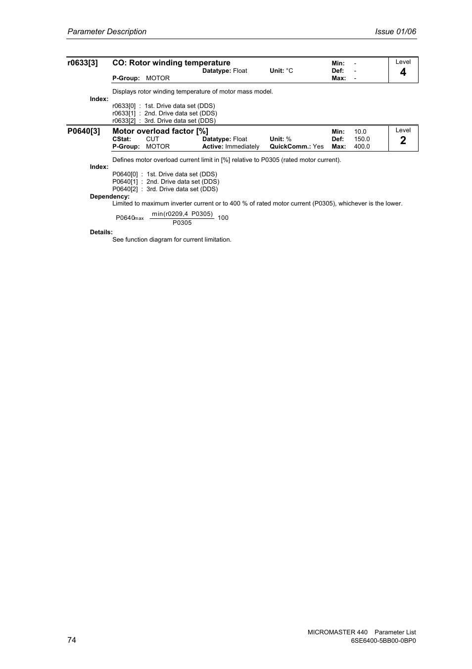 Siemens 440 User Manual | Page 74 / 328