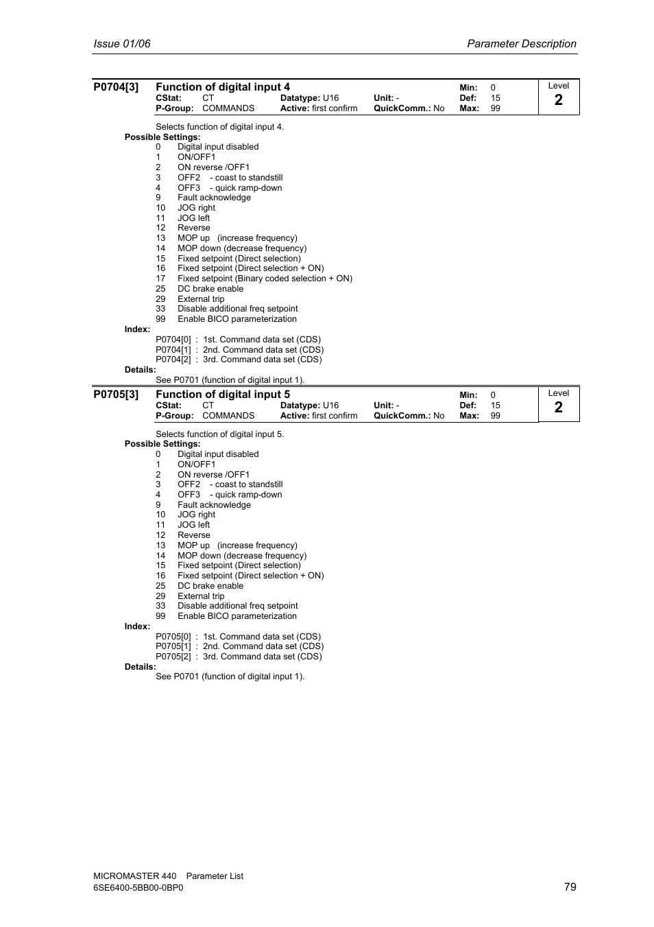 Siemens 440 User Manual | Page 79 / 328