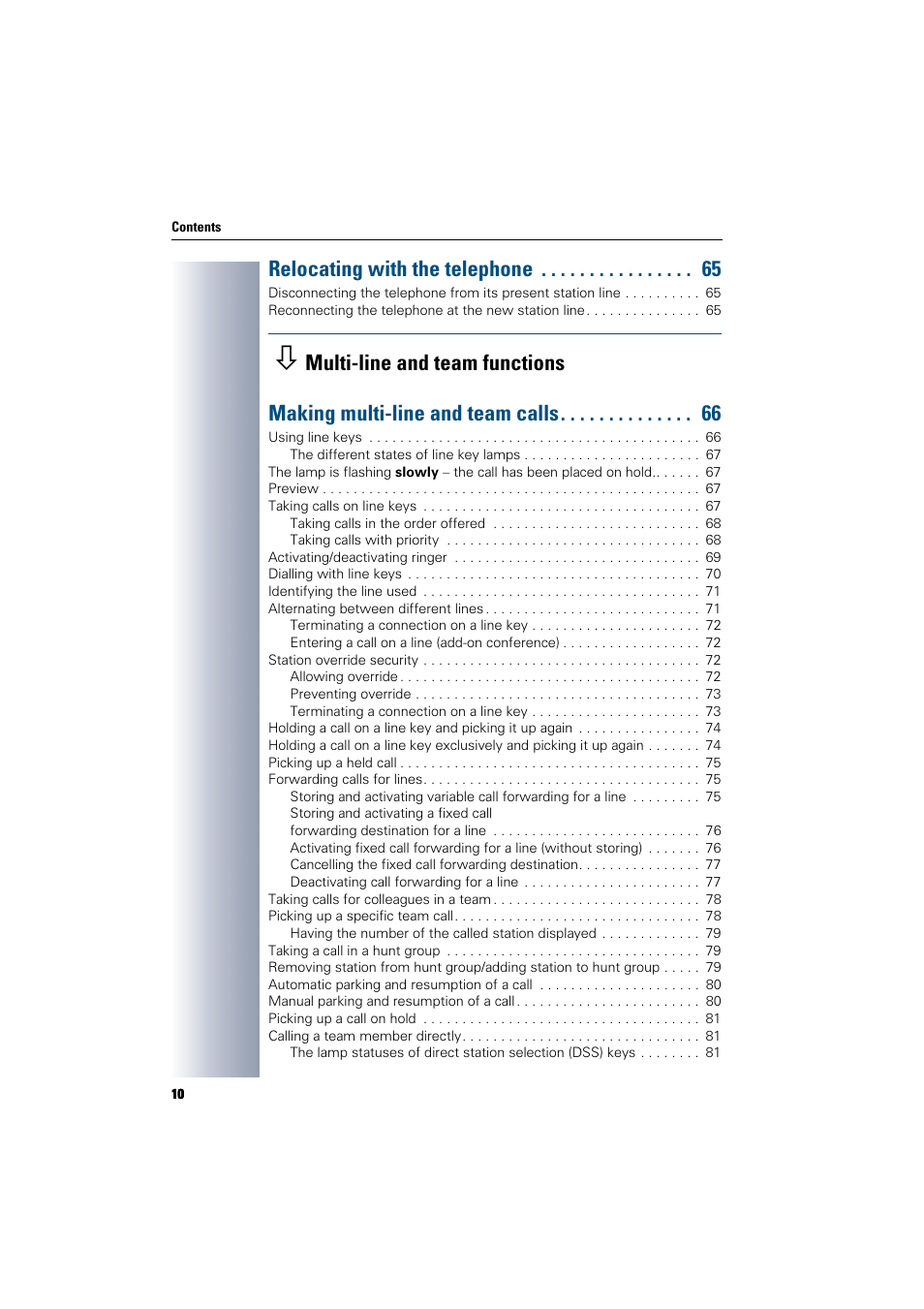 Relocating with the telephone | Siemens 300 H User Manual | Page 10 / 101