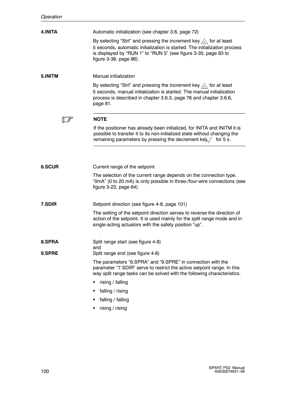 Siemens SIPART PS2 6DR52xx User Manual | Page 100 / 160