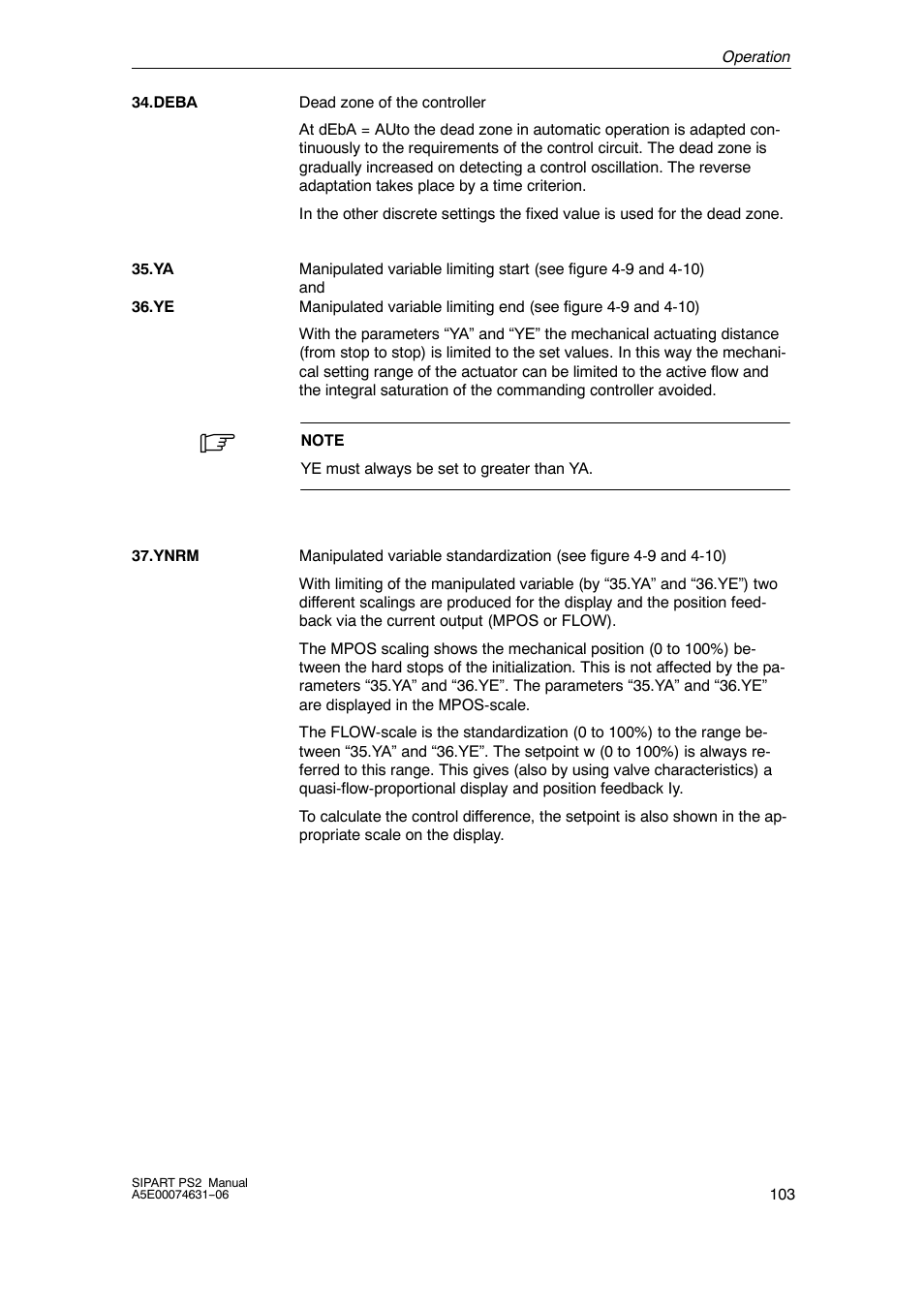 Siemens SIPART PS2 6DR52xx User Manual | Page 103 / 160