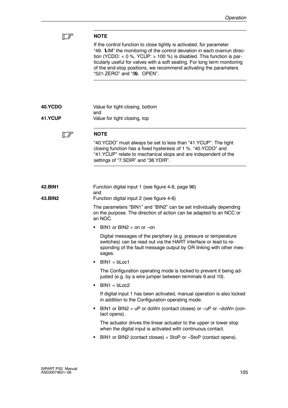 Siemens SIPART PS2 6DR52xx User Manual | Page 105 / 160