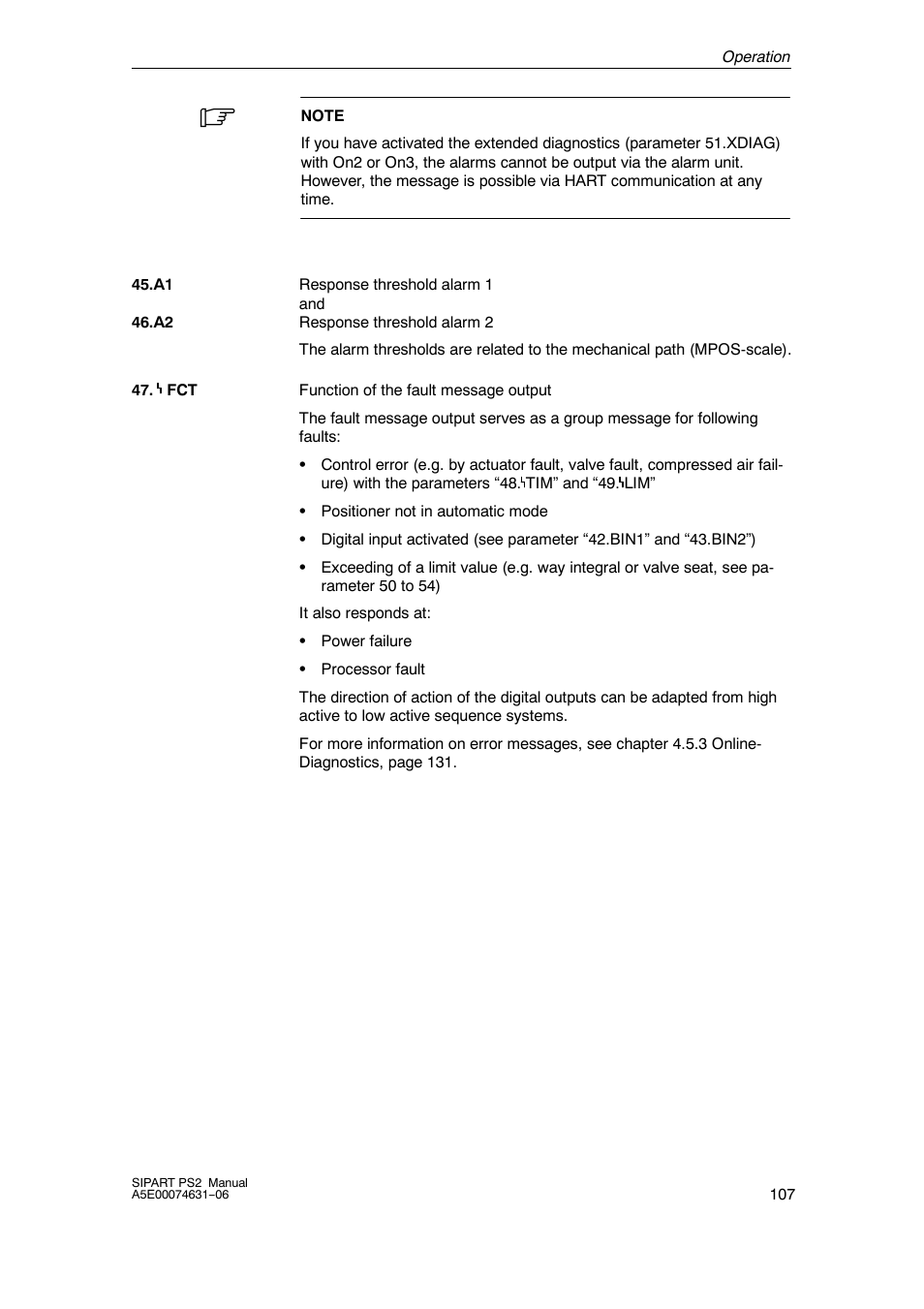 Siemens SIPART PS2 6DR52xx User Manual | Page 107 / 160