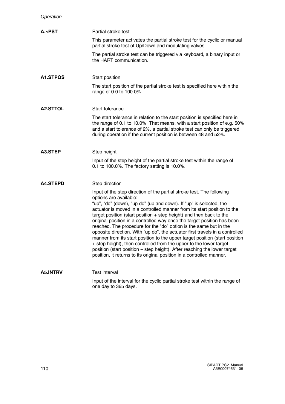 Siemens SIPART PS2 6DR52xx User Manual | Page 110 / 160