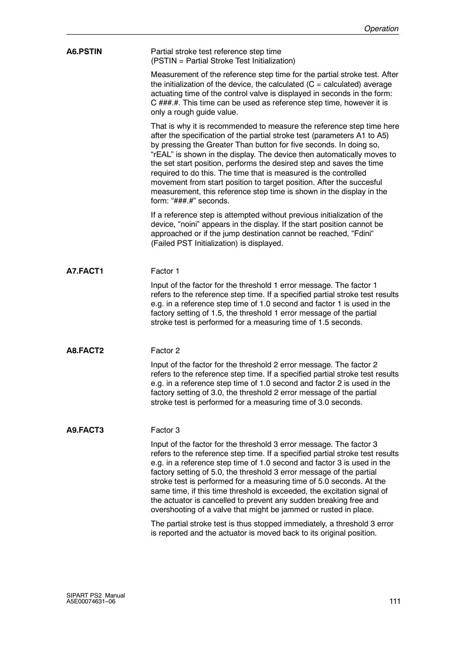 Siemens SIPART PS2 6DR52xx User Manual | Page 111 / 160