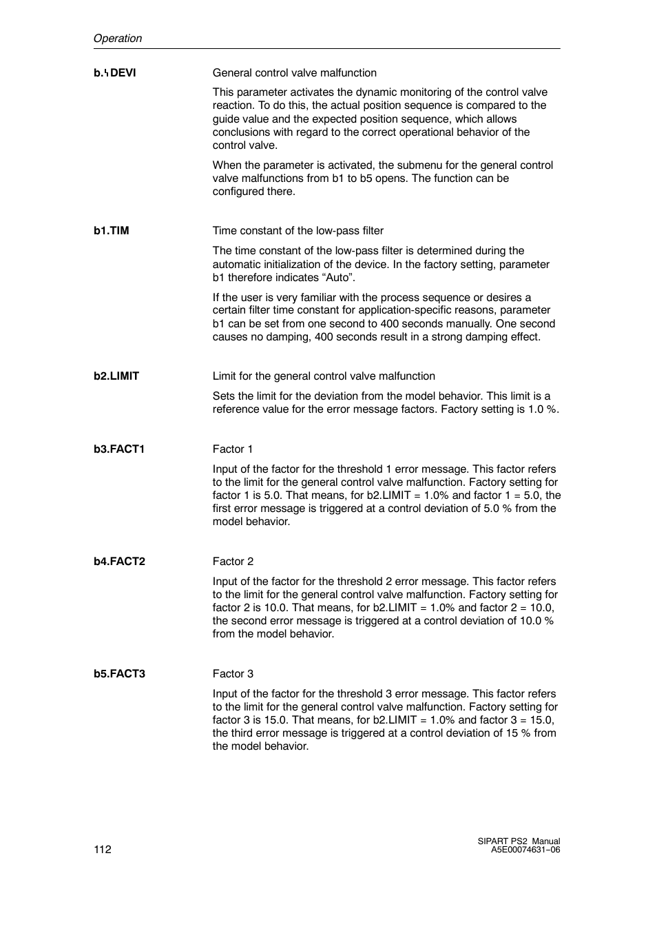 Siemens SIPART PS2 6DR52xx User Manual | Page 112 / 160