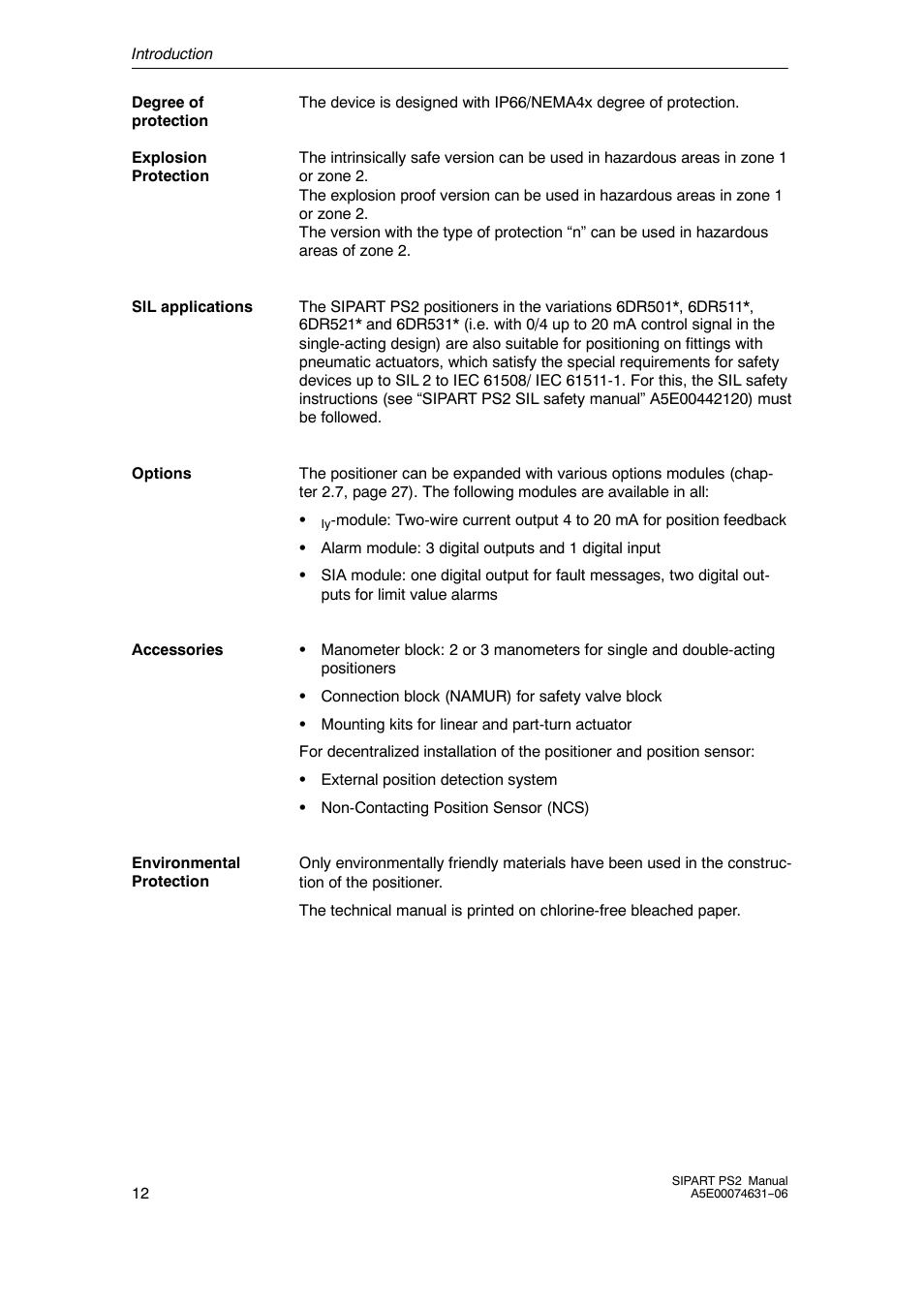 Siemens SIPART PS2 6DR52xx User Manual | Page 12 / 160