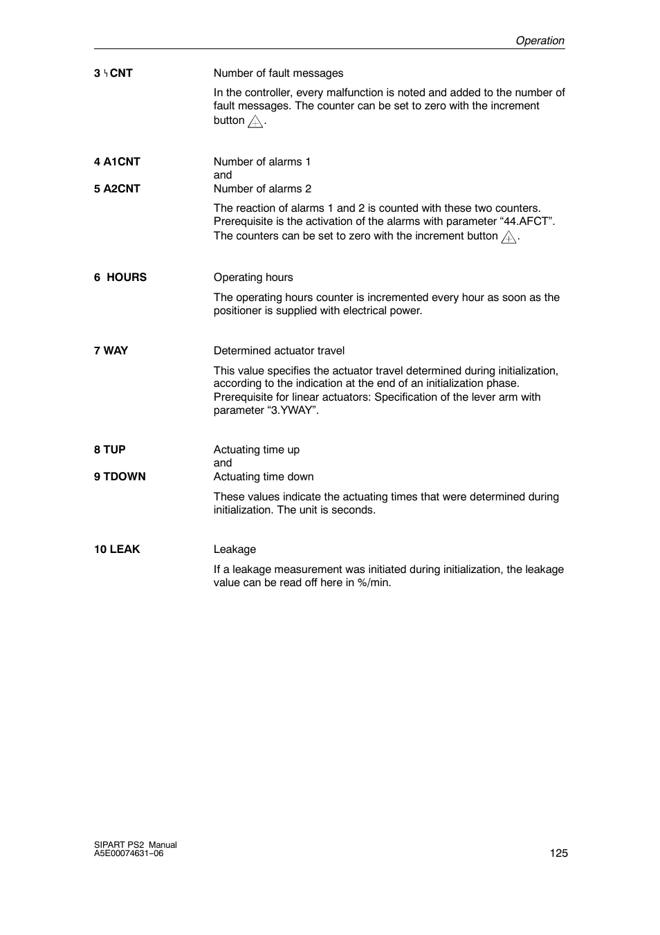 Siemens SIPART PS2 6DR52xx User Manual | Page 125 / 160