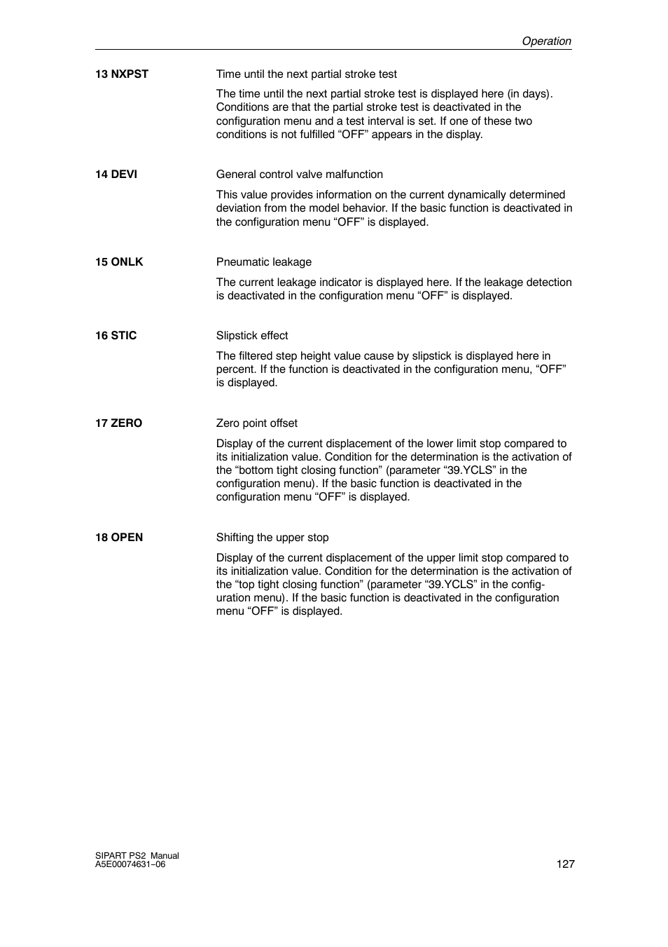 Siemens SIPART PS2 6DR52xx User Manual | Page 127 / 160