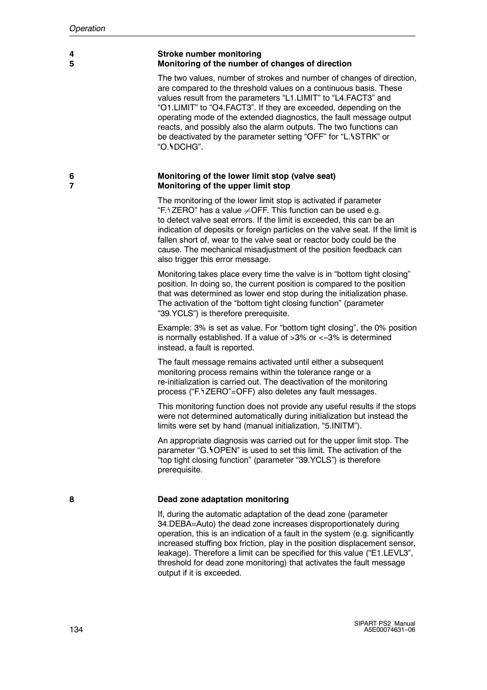 Siemens SIPART PS2 6DR52xx User Manual | Page 134 / 160