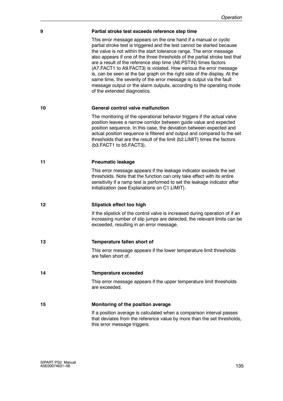 Siemens SIPART PS2 6DR52xx User Manual | Page 135 / 160