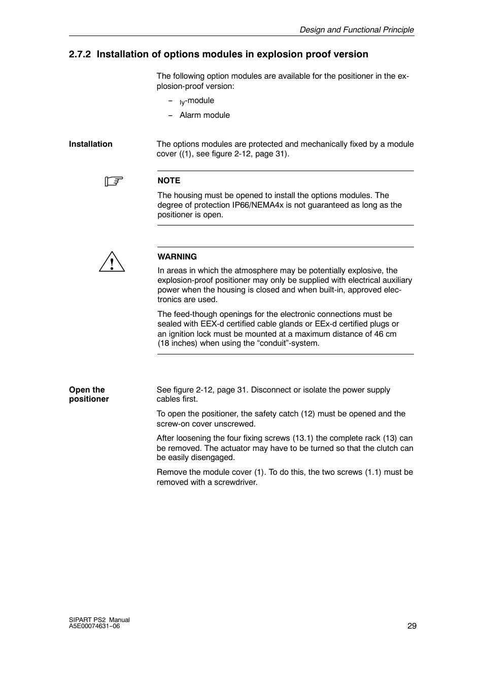 Siemens SIPART PS2 6DR52xx User Manual | Page 29 / 160