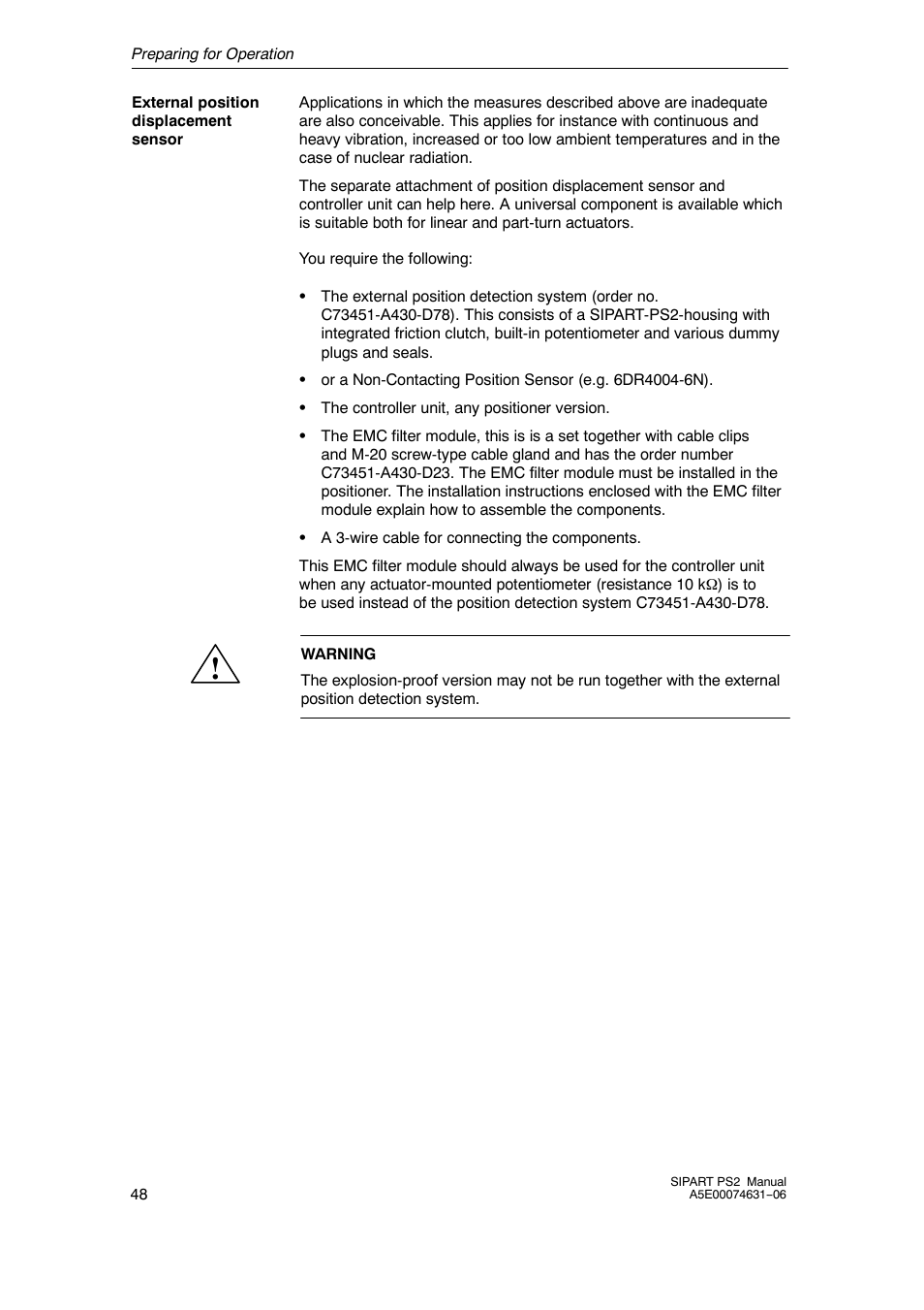 Siemens SIPART PS2 6DR52xx User Manual | Page 48 / 160