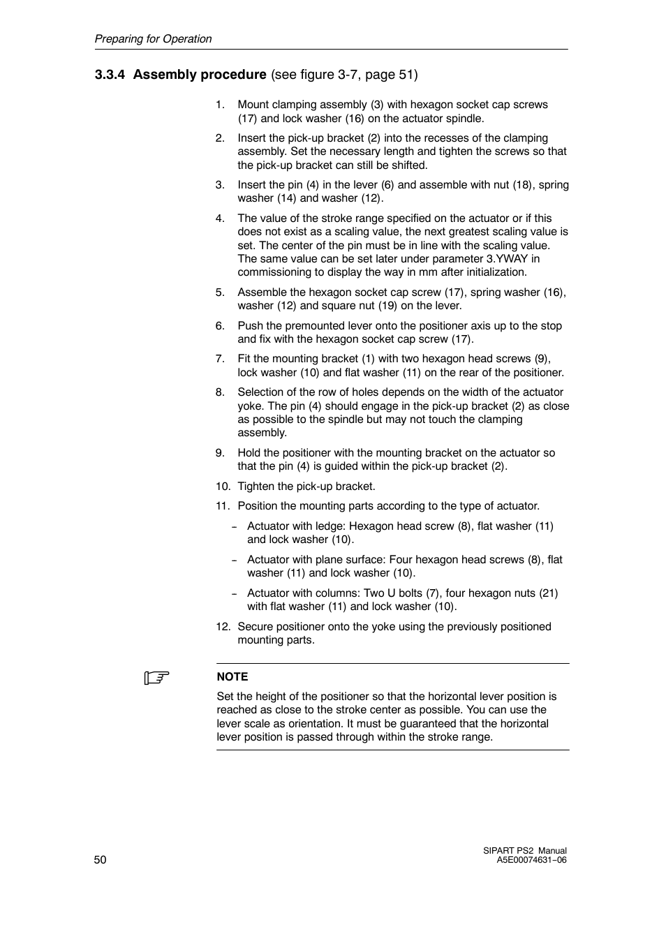 Siemens SIPART PS2 6DR52xx User Manual | Page 50 / 160