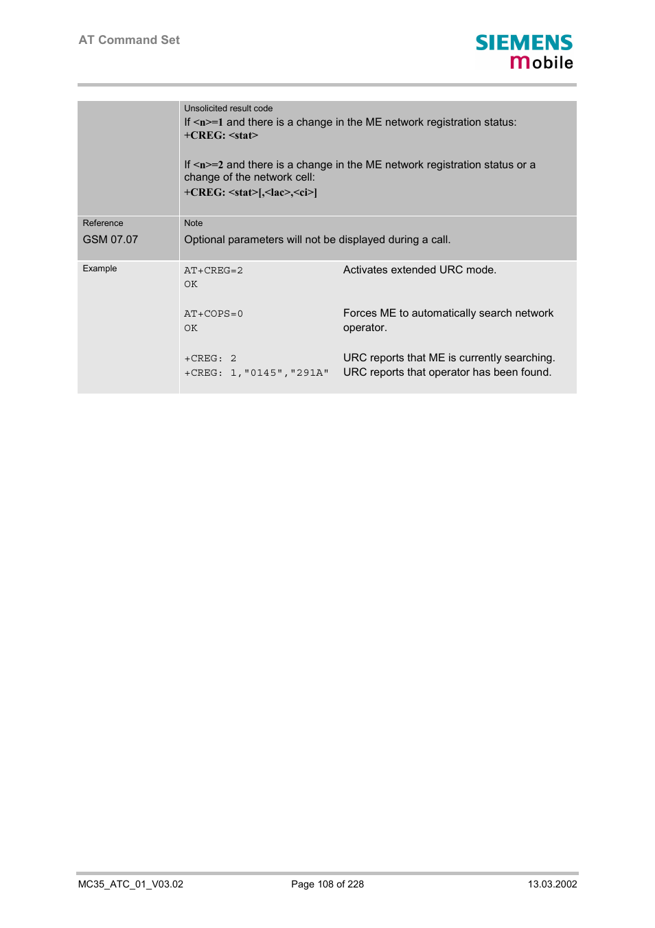 Siemens MC35 User Manual | Page 108 / 228