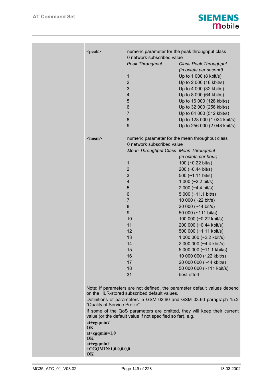 Siemens MC35 User Manual | Page 149 / 228