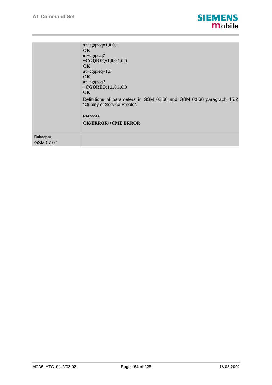 Siemens MC35 User Manual | Page 154 / 228