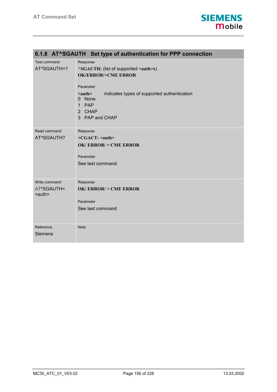 Siemens MC35 User Manual | Page 156 / 228