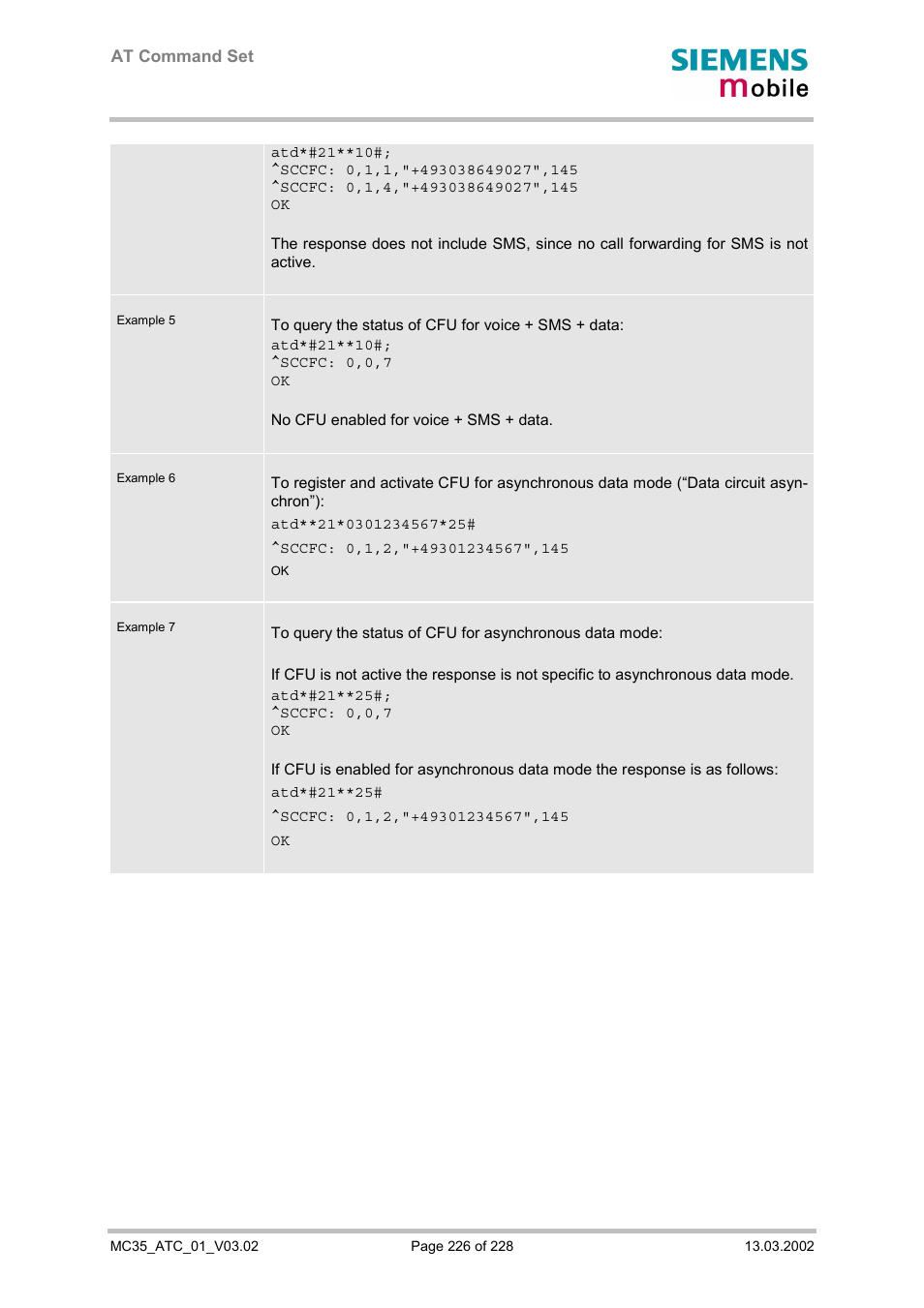 Siemens MC35 User Manual | Page 226 / 228