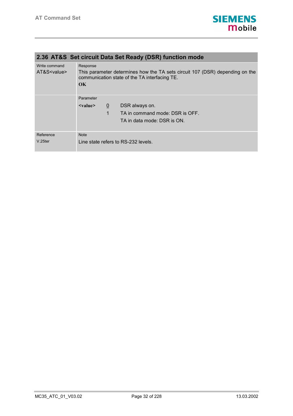 Siemens MC35 User Manual | Page 32 / 228