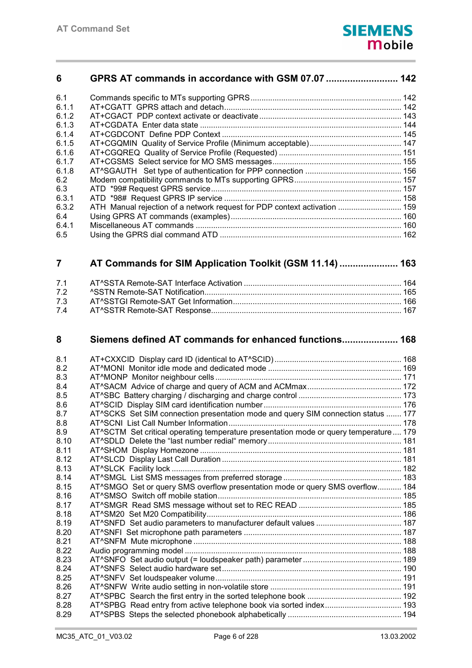 Siemens MC35 User Manual | Page 6 / 228