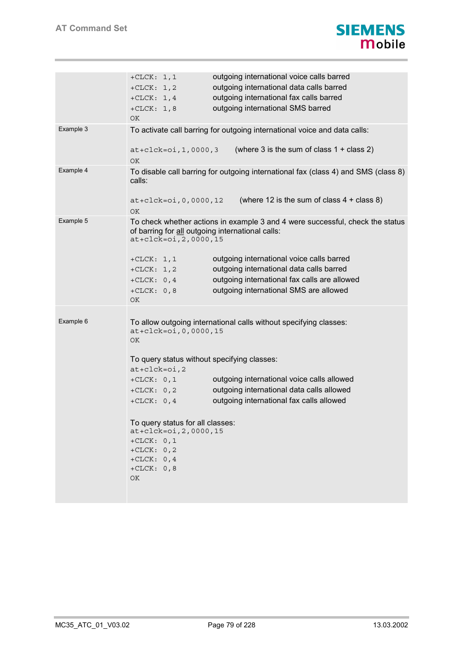 Siemens MC35 User Manual | Page 79 / 228