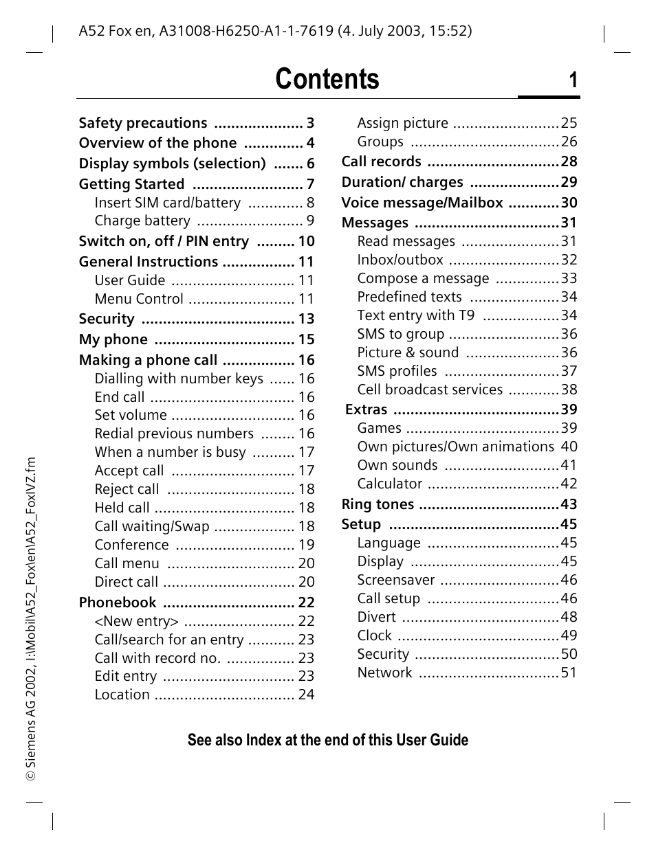 Siemens A52 User Manual | Page 2 / 81