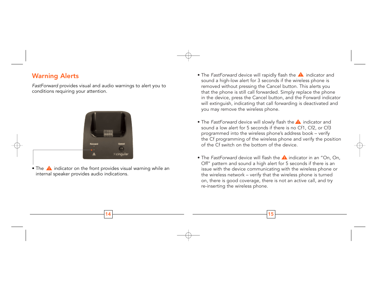 Warning alerts | Siemens A56 User Manual | Page 9 / 11