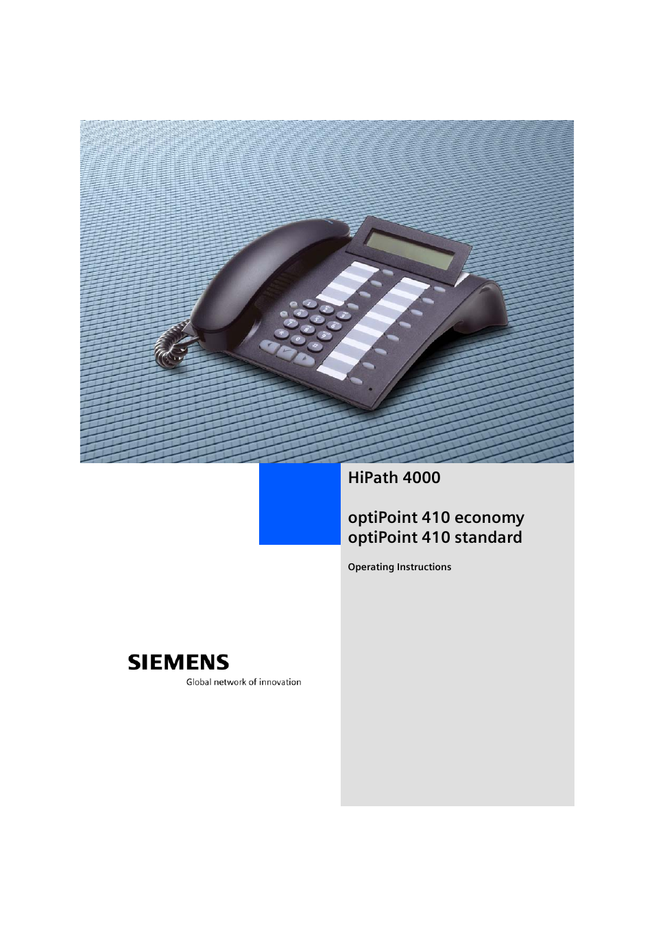 Siemens OptiPoint 410 User Manual | 108 pages