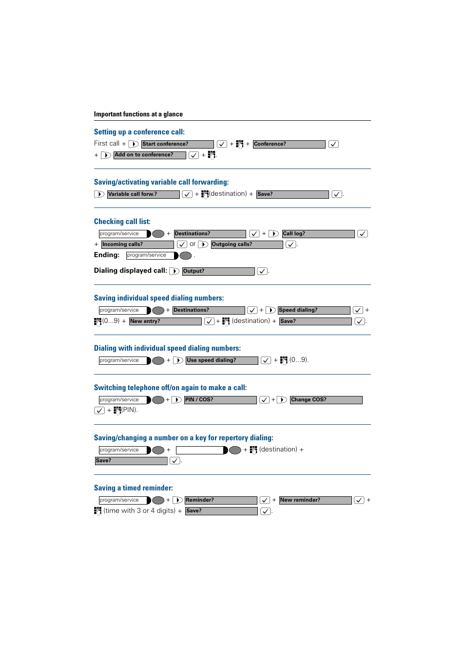 Siemens OptiPoint 410 User Manual | Page 106 / 108