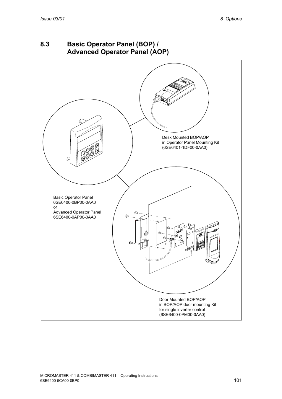 Siemens MICROMASTER 411 User Manual | Page 101 / 164