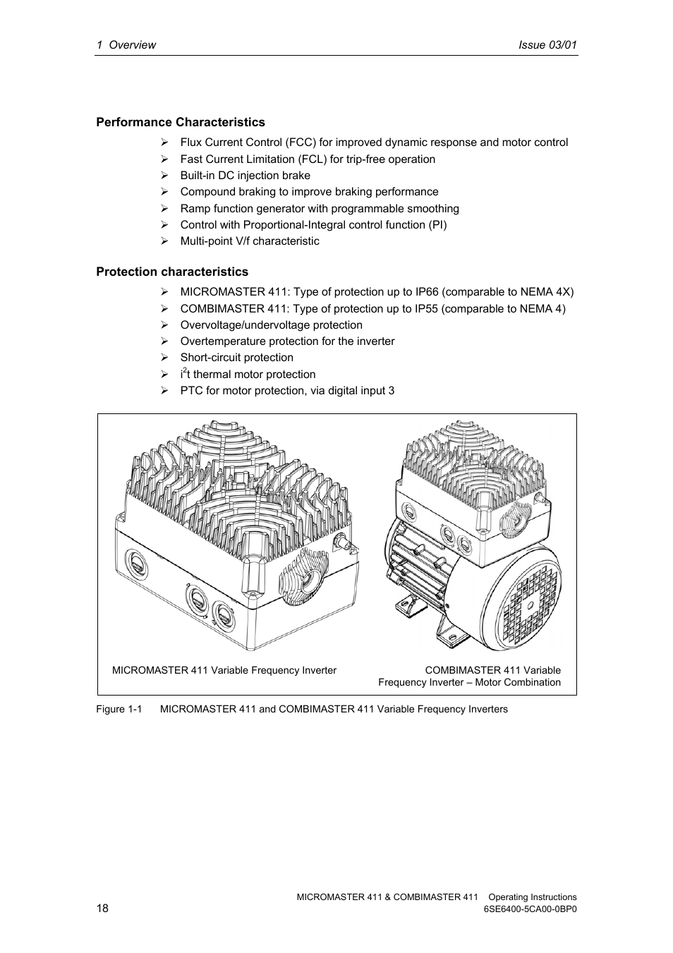 Siemens MICROMASTER 411 User Manual | Page 18 / 164