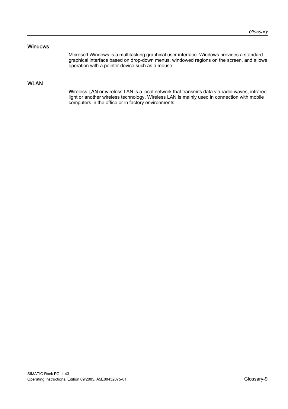Siemens SIMATIC INDUSTRIAL PC PCIL43 User Manual | Page 105 / 112
