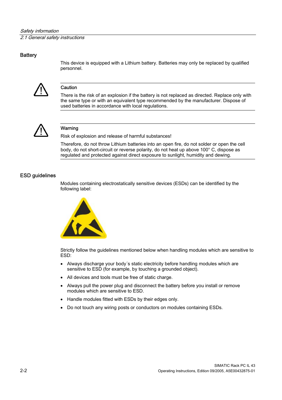 Siemens SIMATIC INDUSTRIAL PC PCIL43 User Manual | Page 12 / 112
