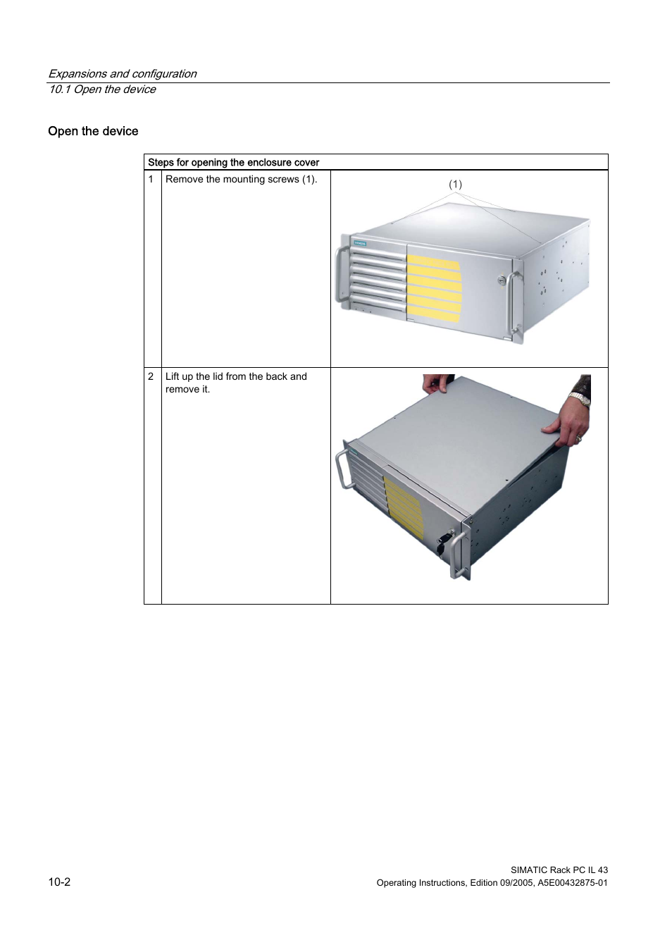 Siemens SIMATIC INDUSTRIAL PC PCIL43 User Manual | Page 48 / 112